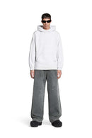 Washed Painter Wide-Leg Utility Pants - Black