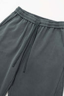 Heavyweight Curved-Leg Sweatpants - Dark Gray