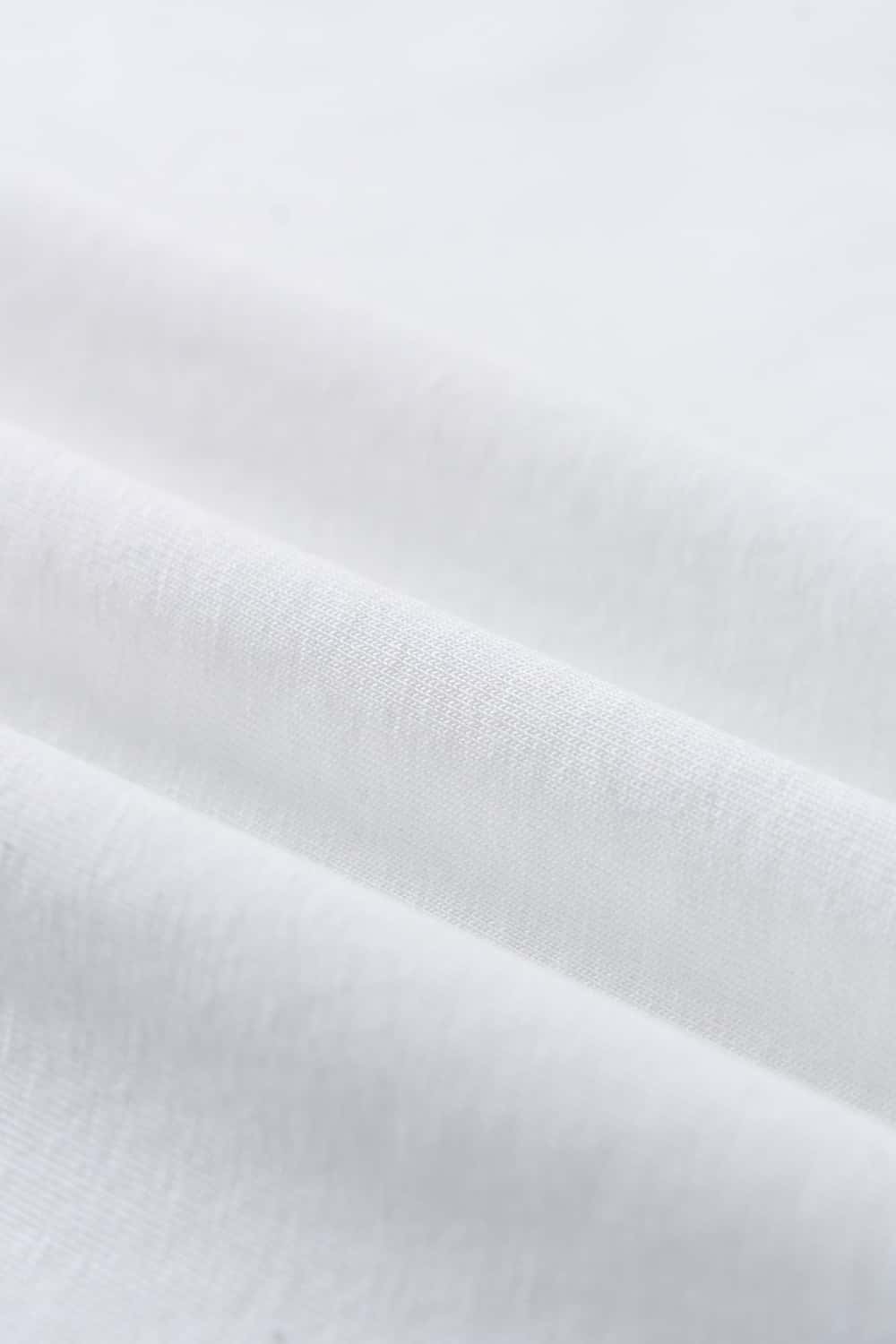 Embroidered Script Contrast T-Shirt - White
