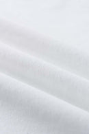 Embroidered Script Contrast T-Shirt - White