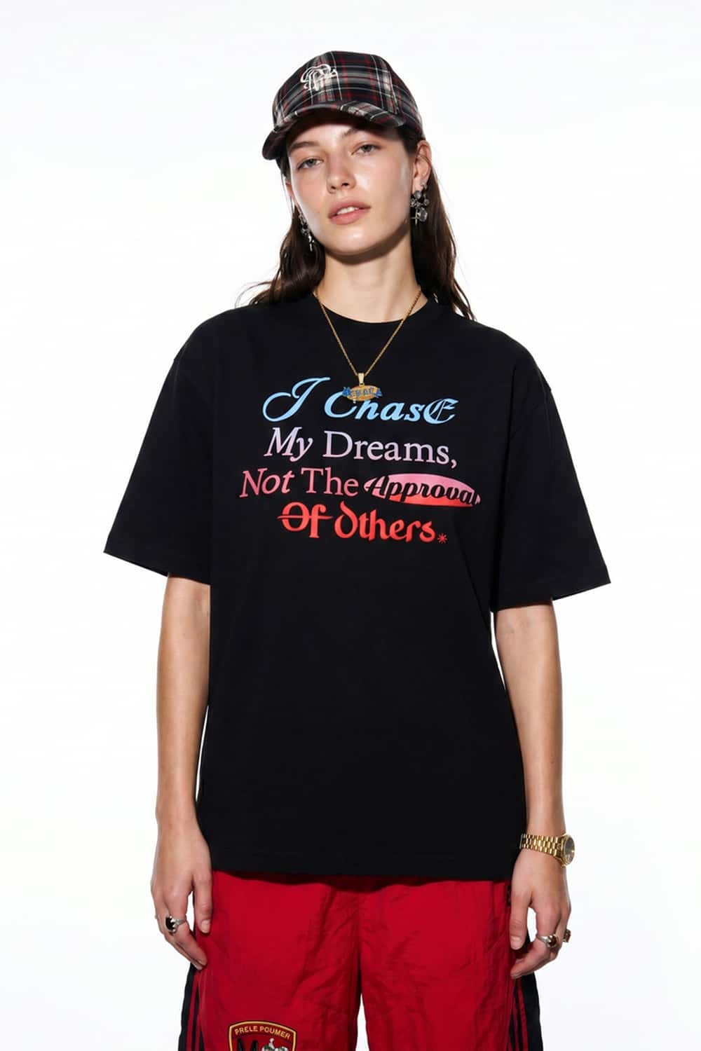 Gradient Graphic Oversized T-Shirt - Black