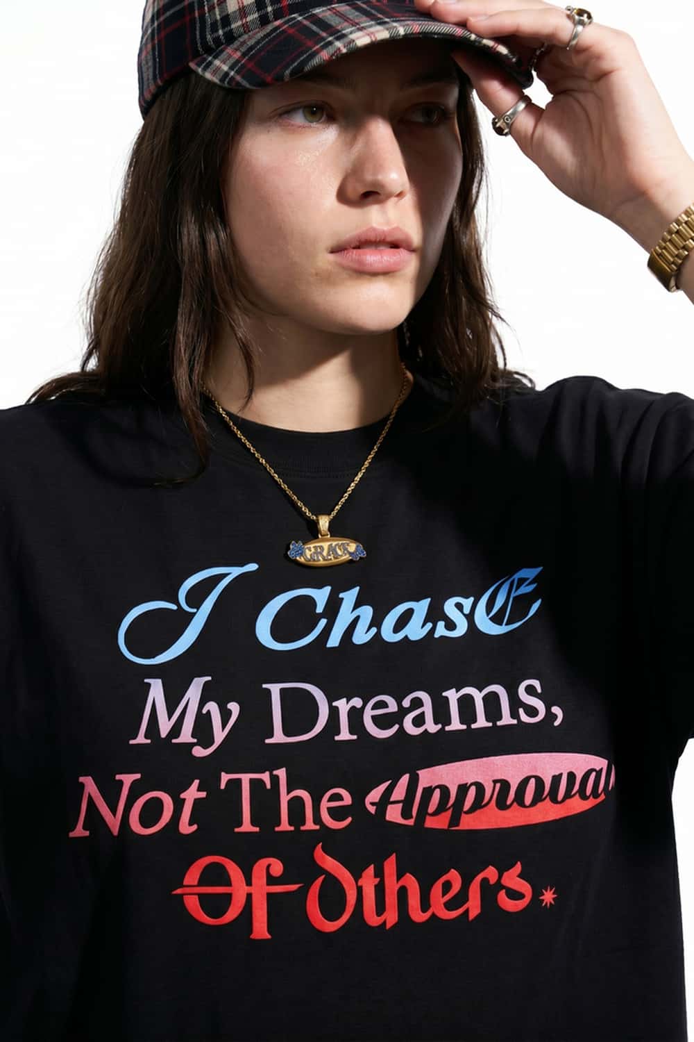 Gradient Graphic Oversized T-Shirt - Black