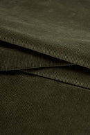 Corduroy Wide-Leg Casual Pants - Green