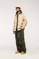 Corduroy Wide-Leg Casual Pants - Green