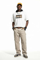 Vintage Cat Graphic T-Shirt - Cream White