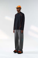 Vented Drawstring Utility Pants - Gray