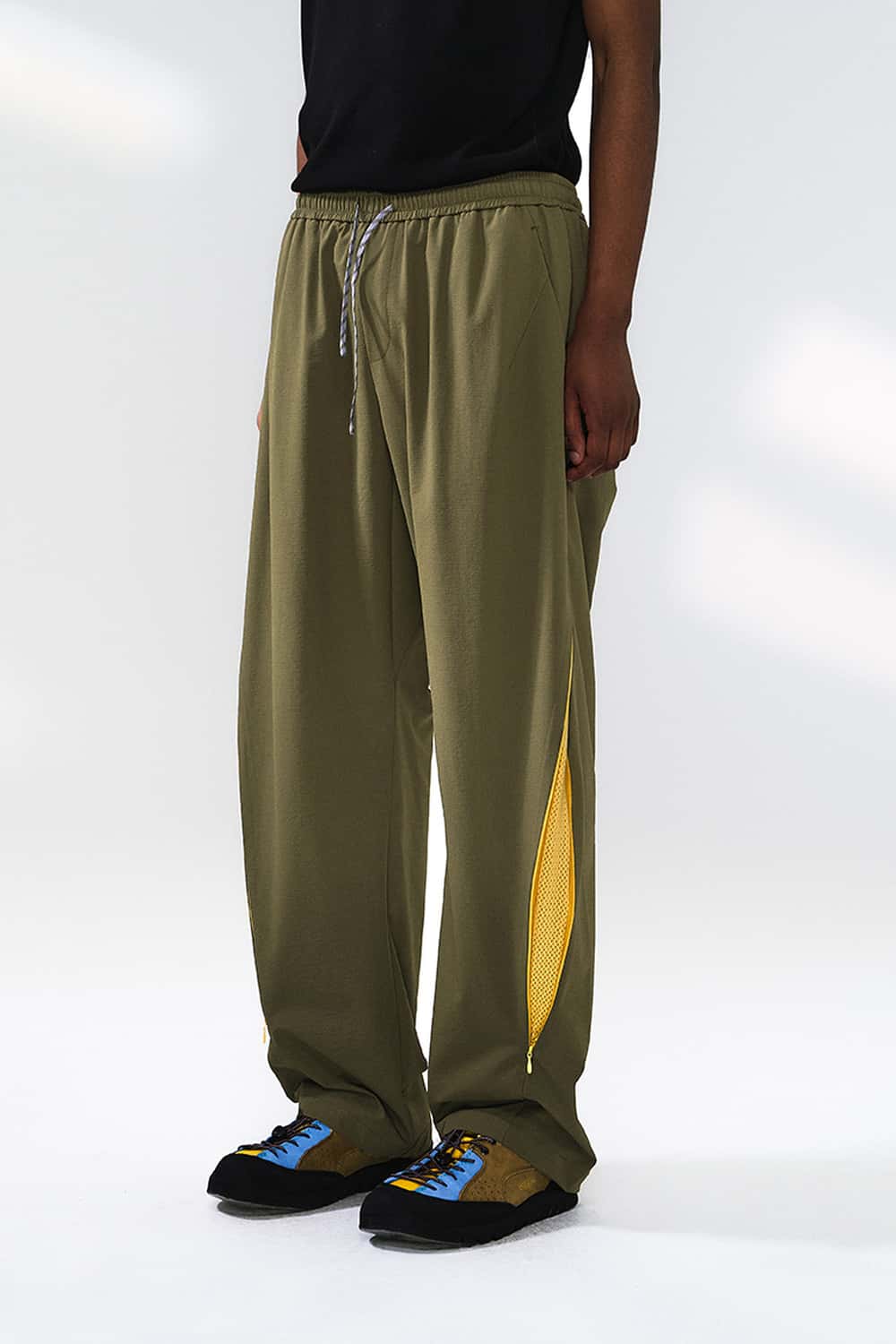 Vented Drawstring Utility Pants - Olive