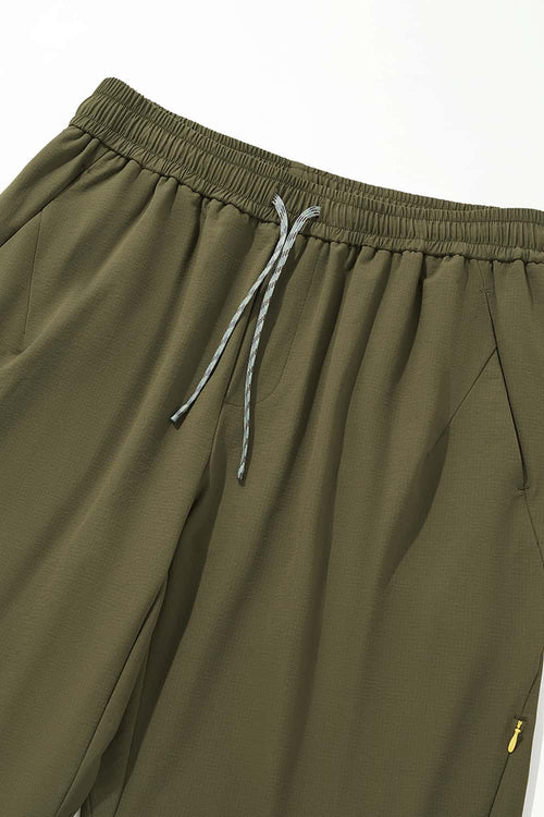 Vented Drawstring Utility Pants - Olive