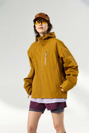 Water-Repellent Hooded Softshell Jacket - Earth Brown