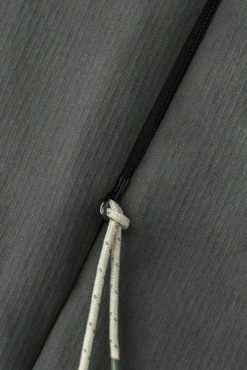 Paneled Stand-Collar Cycling Jacket - Medium Gray