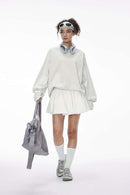 Heavyweight Relaxed Long-Sleeve T-Shirt - Flower Gray