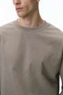 Heavyweight Relaxed Long-Sleeve T-Shirt - Gray