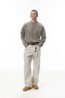 Heavyweight Relaxed Long-Sleeve T-Shirt - Gray