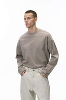 Heavyweight Relaxed Long-Sleeve T-Shirt - Gray