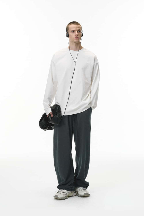 Heavyweight Relaxed Long-Sleeve T-Shirt - White