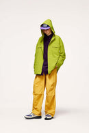 Water-Repellent Hooded Shirt Jacket - Green