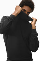Wool-Blend Slim Turtleneck Top - Black