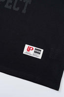 Vintage V-Neck Graphic Jersey - Active Black