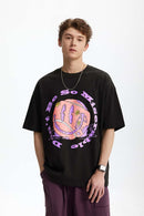 Vintage Tennis Graphic T-Shirt - Black