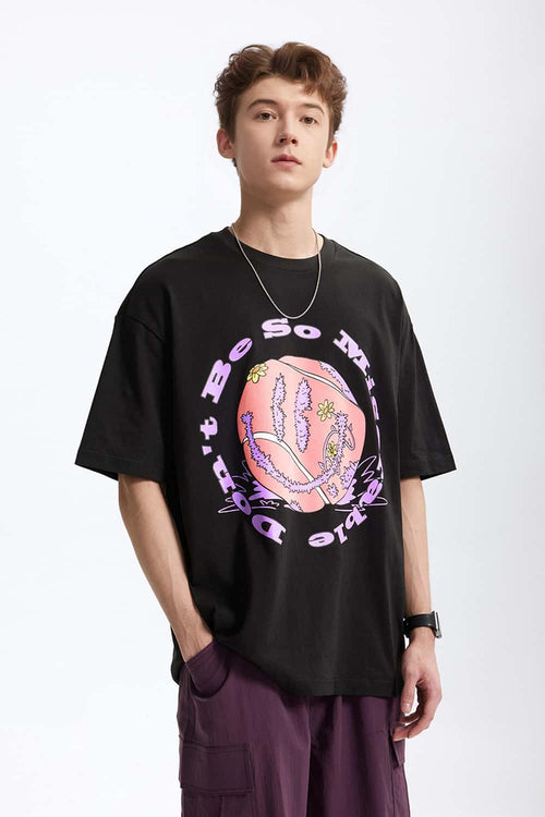 Vintage Tennis Graphic T-Shirt - Black