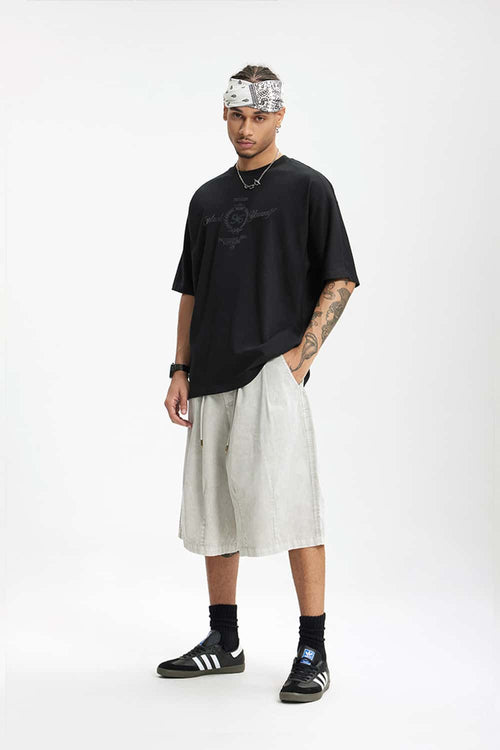 Tonal Graphic Relaxed T-Shirt - Active Black