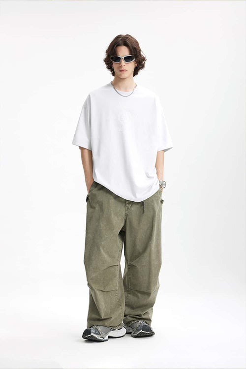 Tonal Graphic Relaxed T-Shirt - Grayish White