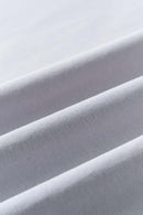 Contrast Stitch Graphic T-Shirt - Gray