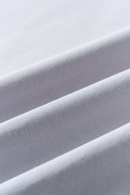 Contrast Stitch Graphic T-Shirt - Gray