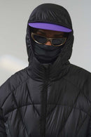 Packable Hooded Puffer Jacket - Black