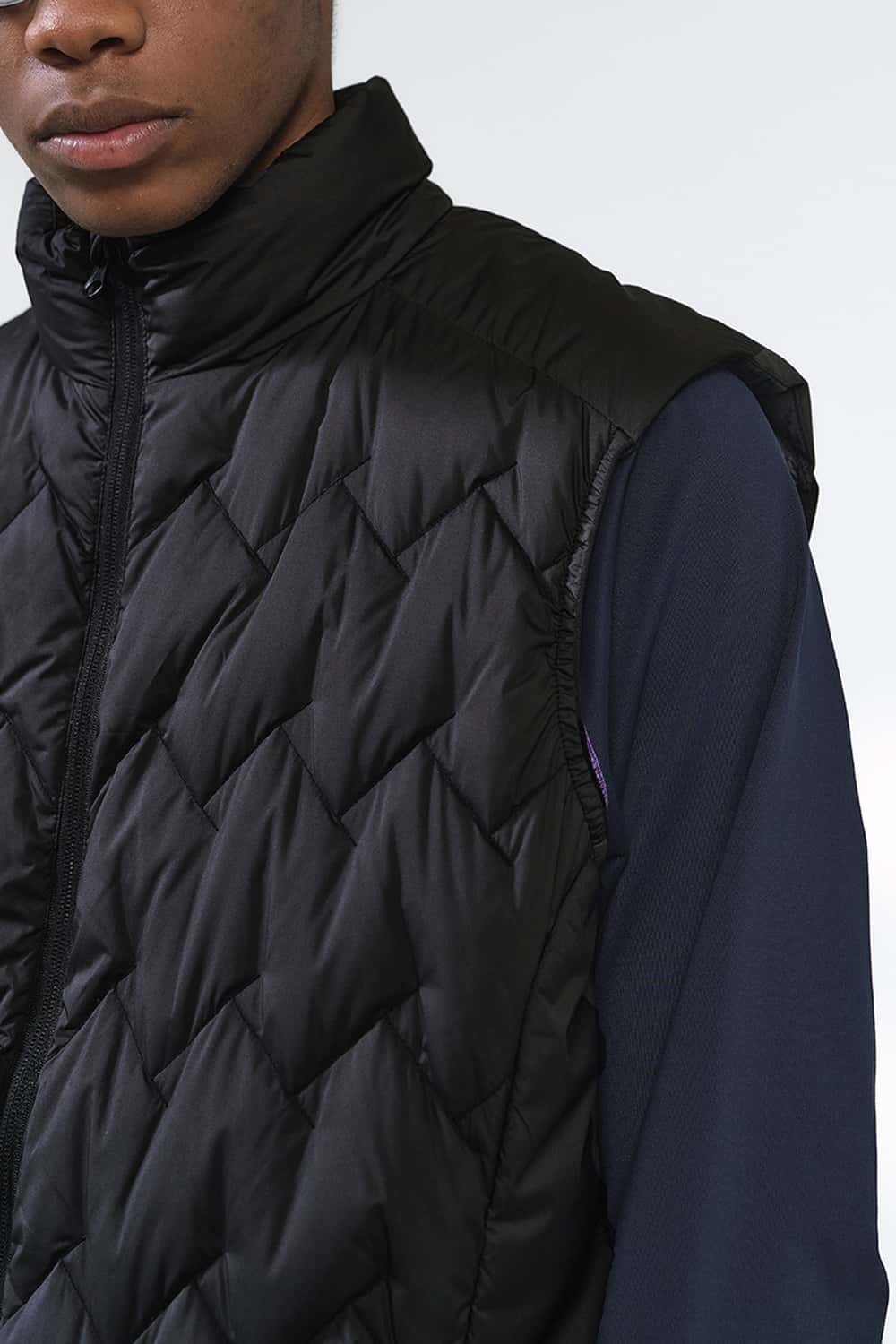Packable Quilted Puffer Vest - Black