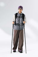 Packable Quilted Puffer Vest - Grayish Purple