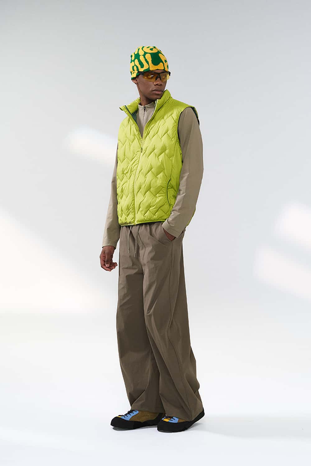 Packable Quilted Puffer Vest - Green