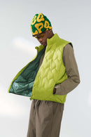 Packable Quilted Puffer Vest - Green