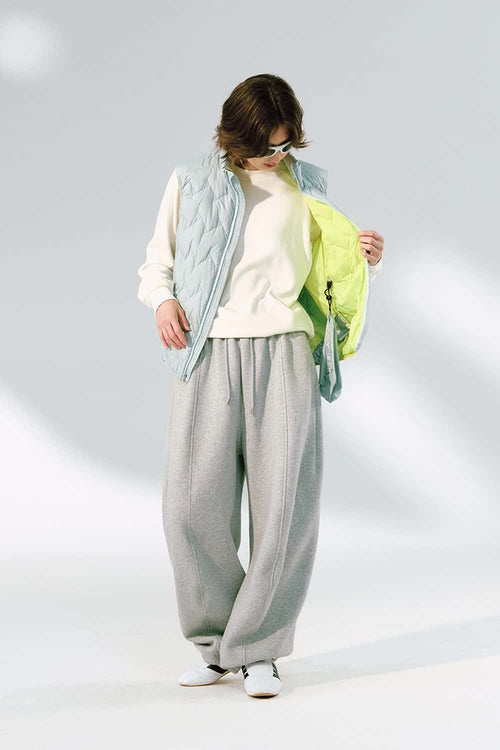 Packable Quilted Puffer Vest - Light Green