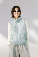 Packable Quilted Puffer Vest - Light Green