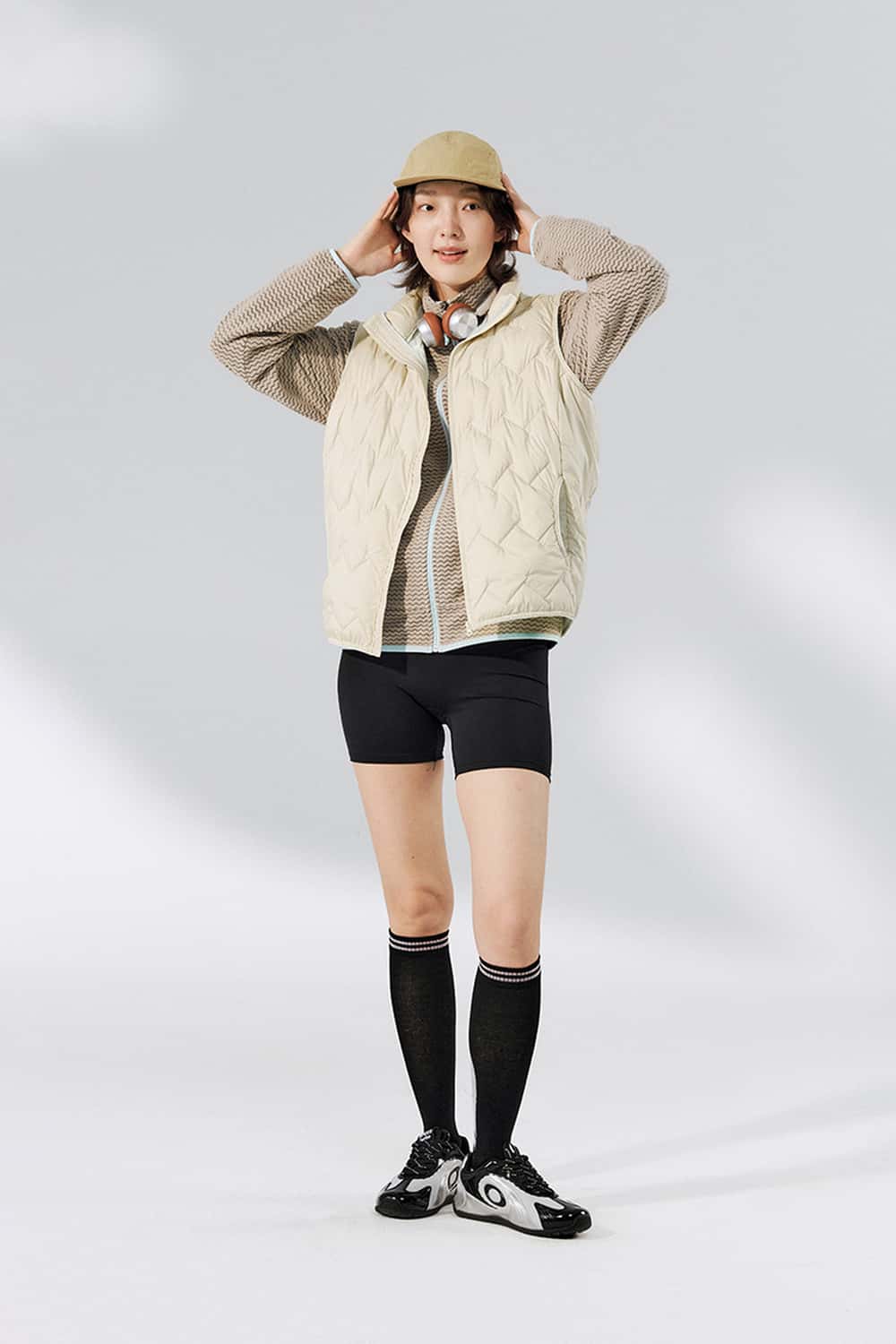 Packable Quilted Puffer Vest - White