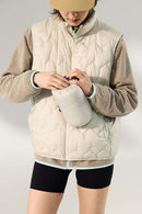 Packable Quilted Puffer Vest - White
