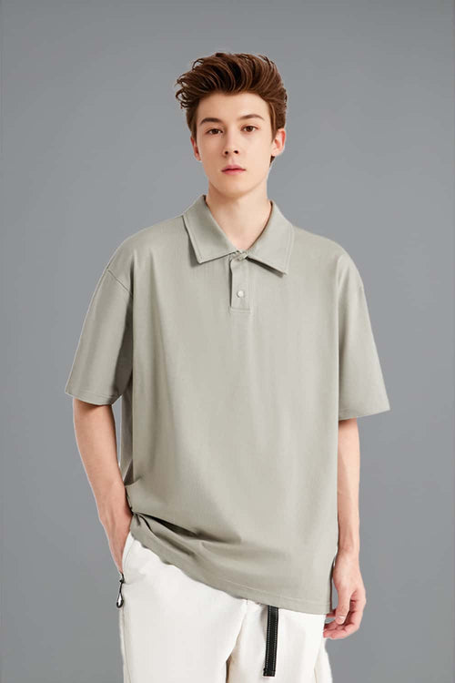 Relaxed UPF Polo Shirt - Light Khaki