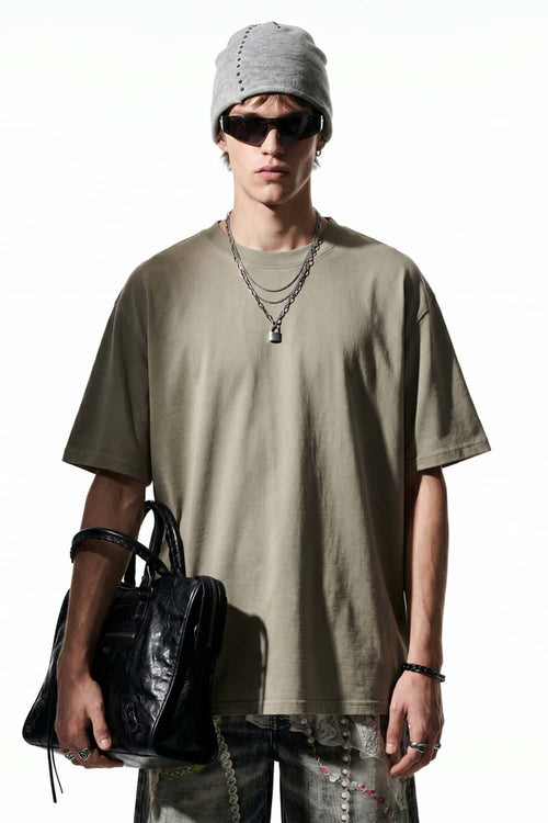 Quick-Dry Relaxed T-Shirt - Light Khaki