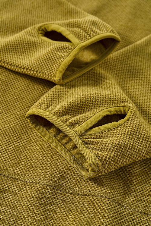 Textured Fleece Zip Jacket - Yellow