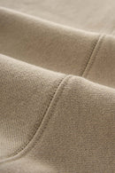 Oversized Batwing Crewneck Sweatshirt - Khaki