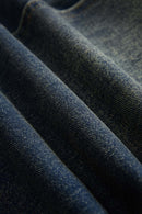 Washed Utility Straight-Leg Jeans - Blue