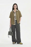 Quick-Dry Stretch Wide-Leg Pants - Dark Gray