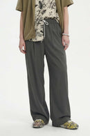 Quick-Dry Stretch Wide-Leg Pants - Dark Gray