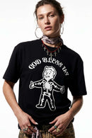 Skeleton Graphic Loose Fit T-Shirt - Black