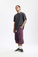 Double-Faced Relaxed T-Shirt - Dark Gray