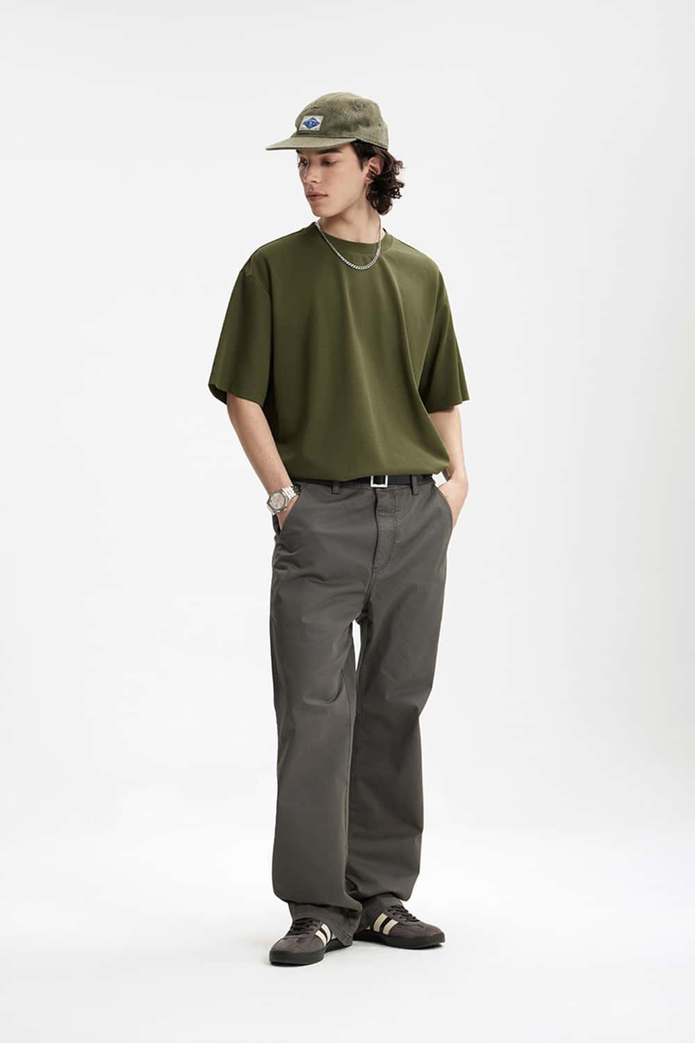 Double-Faced Relaxed T-Shirt - Green