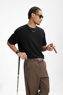 Double-Faced Relaxed T-Shirt - Rust Black