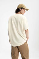 Double-Faced Relaxed T-Shirt - White