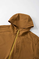Lightweight Hooded Sun Jacket - Brown